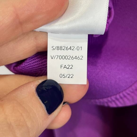 ATHLETA Vienna Slim Pants High Rise 882642 Stretch Purple Size 12 Petite 12P - Picture 9 of 10